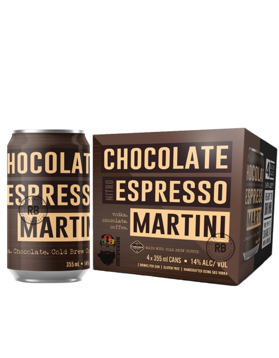 503 Canned Cocktails Chocolate Espresso Martini 4 Pack x 12oz