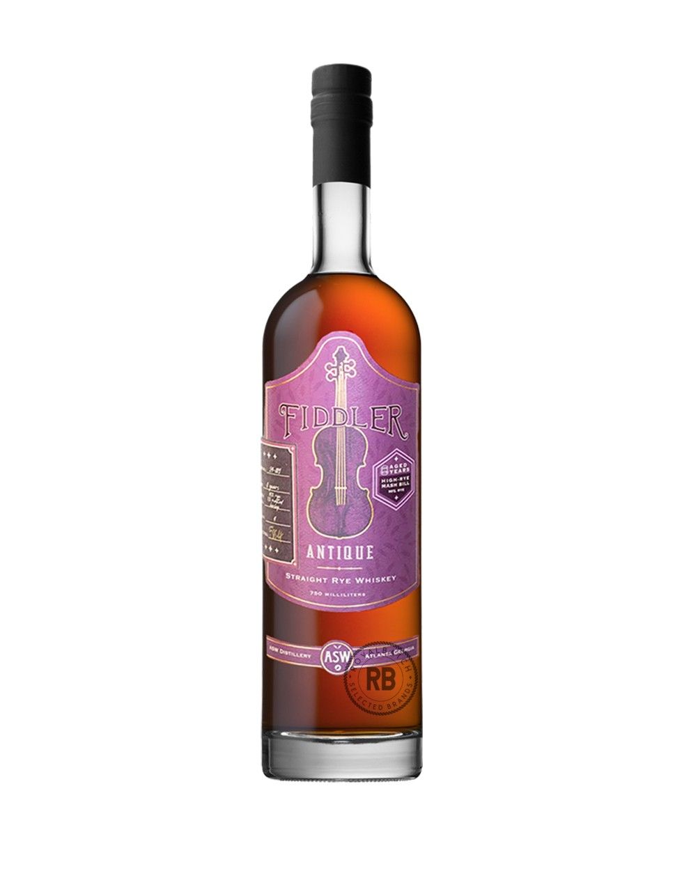 ASW Distillery Fiddler Antique Rye Whiskey