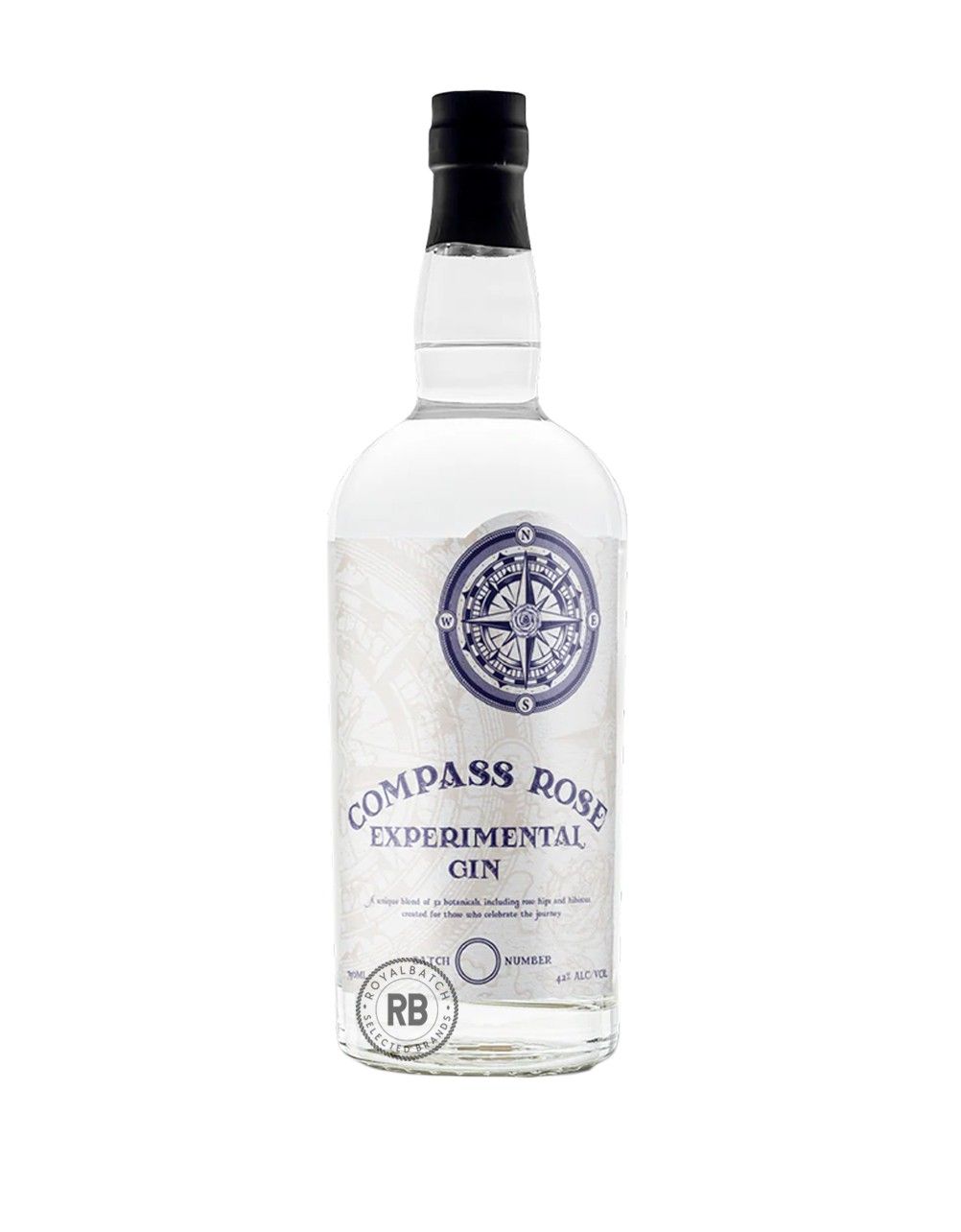Black Button Compass Rose Experimental Gin