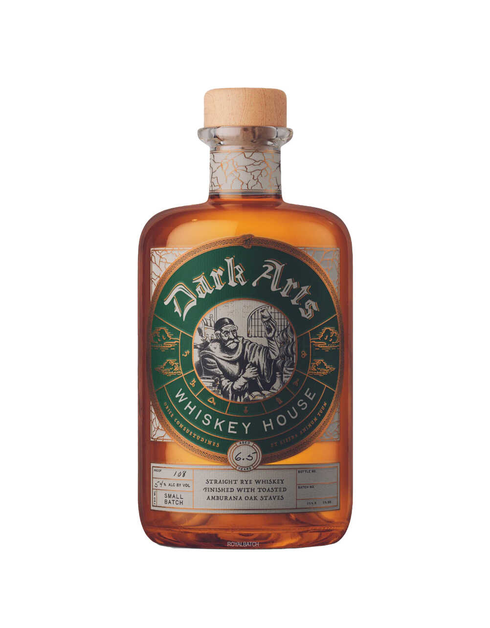 Dark Arts 7 Year Old Straight Rye Whiskey Finished with Toasted Amburana Oak Staves