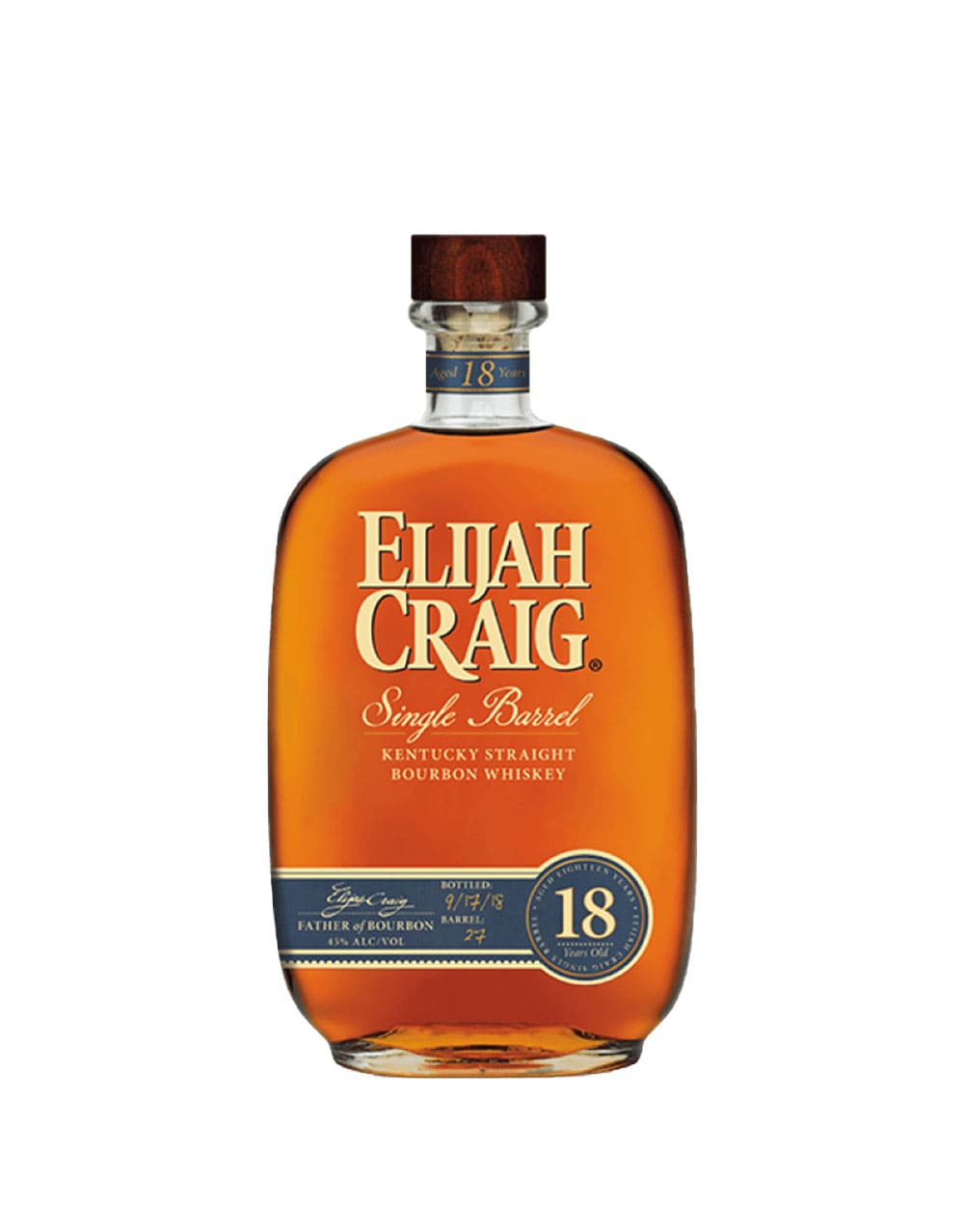 Elijah Craig Single Barrel 18 Year Old Kentucky Straight Bourbon Whiskey