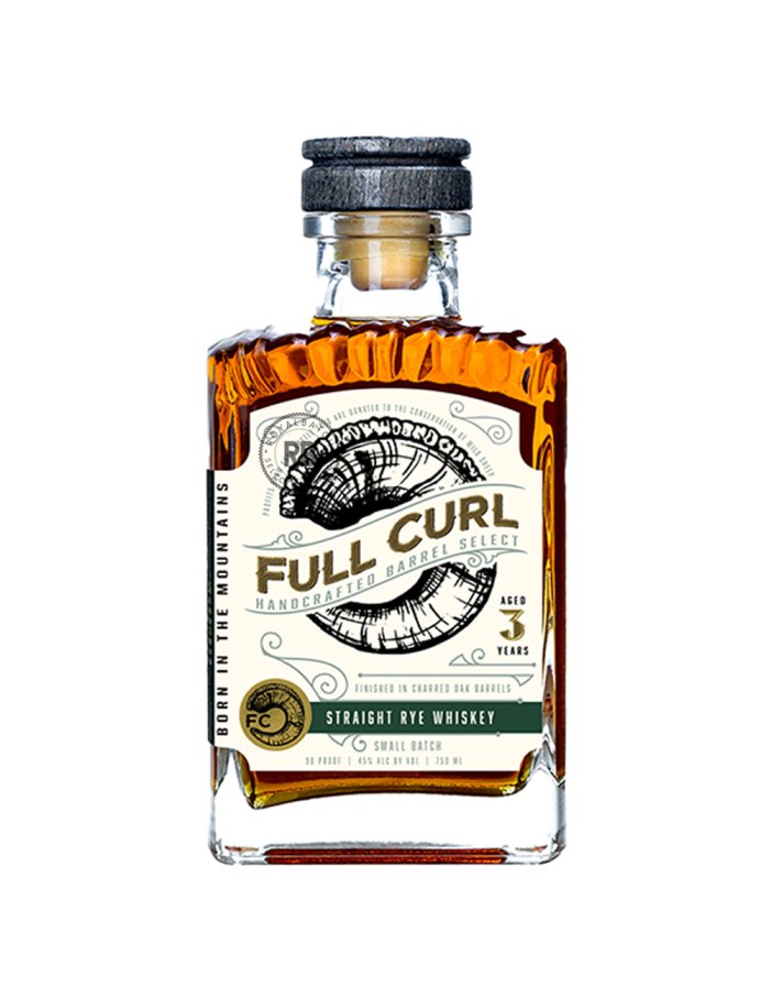 Full Curl 3 Year Old Straight Rye Whiskey