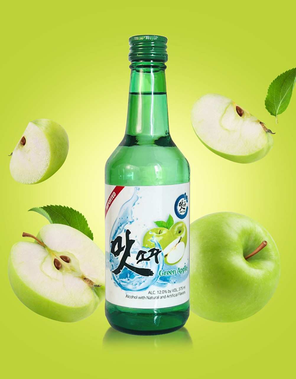 Maat Green Apple Flavored Soju 375ml