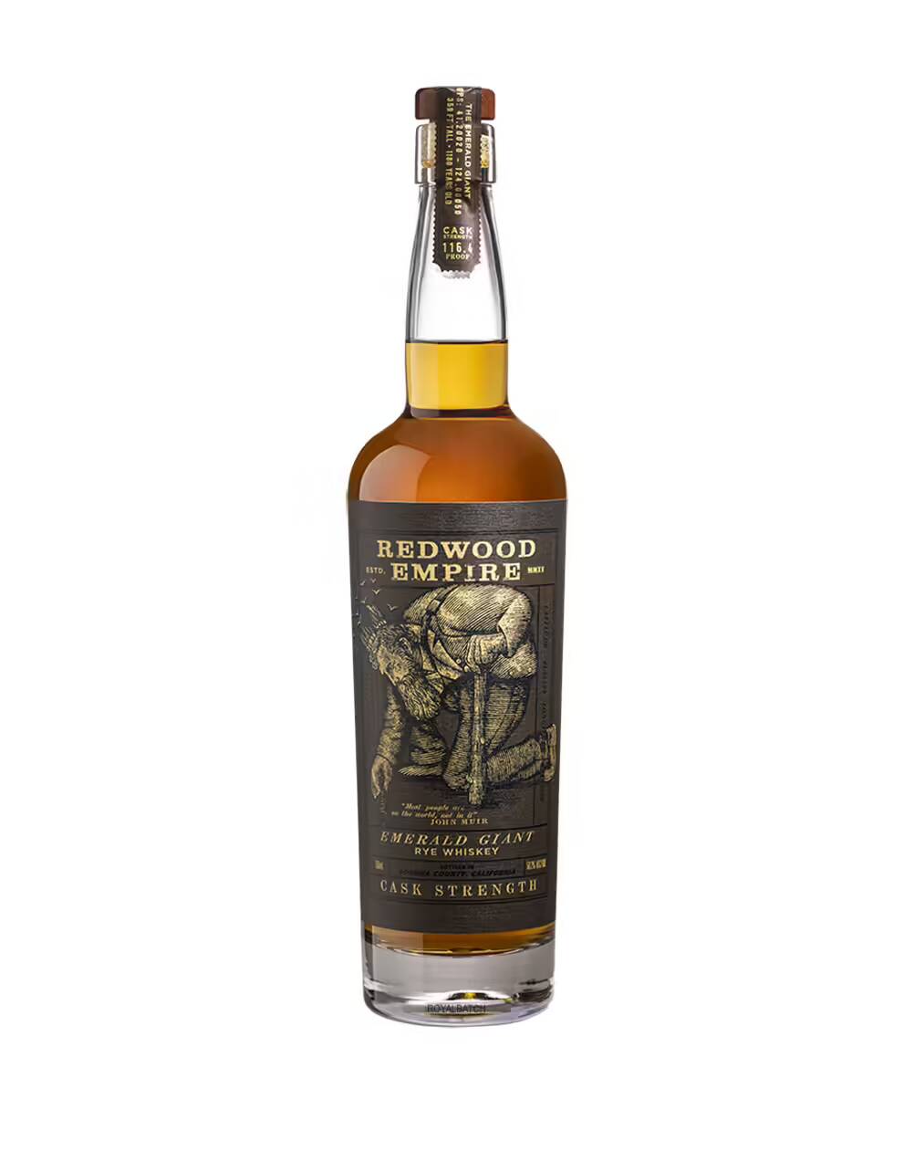 Redwood Empire Emerald Giant Cask Strength Rye Whiskey