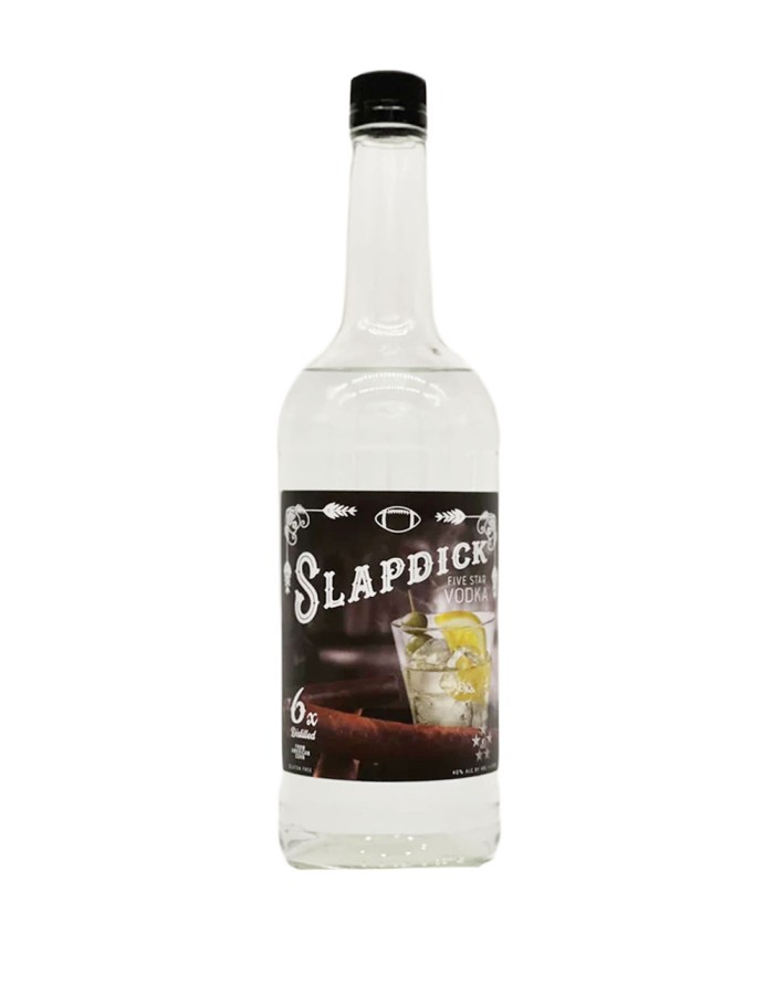 Slapdick Five Star Vodka Coach Jason Brown's 6x Distilled Edition 1 L