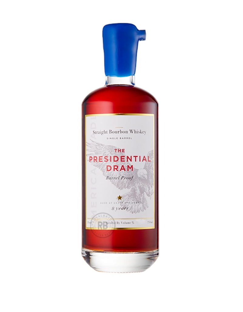 The Presidential Dram Single Barrel 8 Year Old Proof 117.74 Straight Bourbon Whiskey