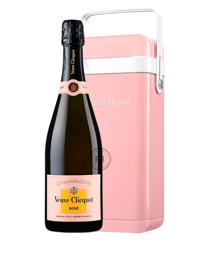 Veuve Clicquot Brut Rose Champagne with Cooler