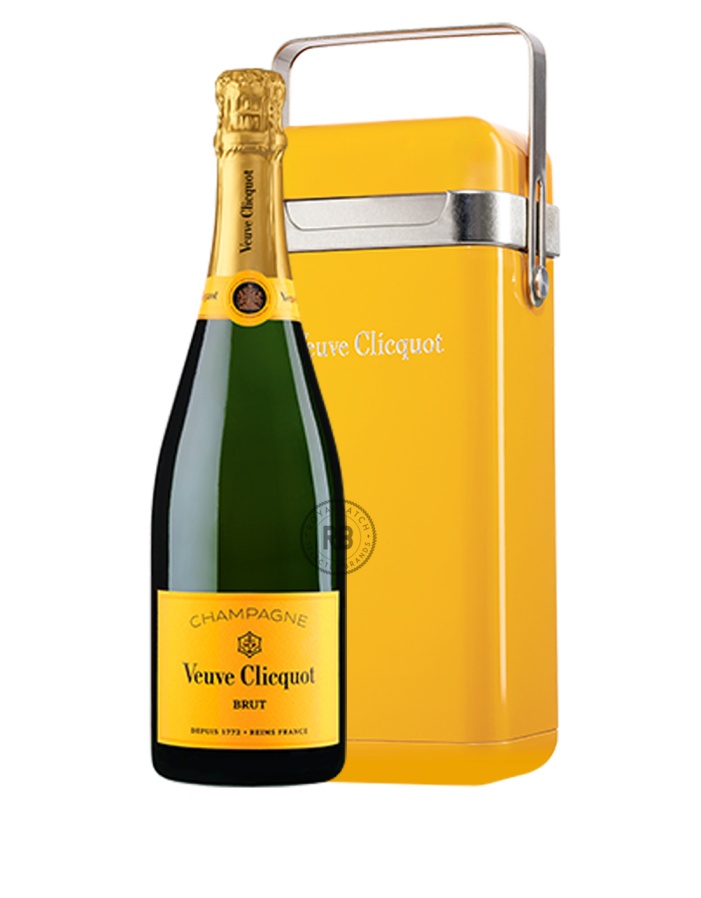 Veuve Clicquot Yellow Label Brut Champagne with Cooler