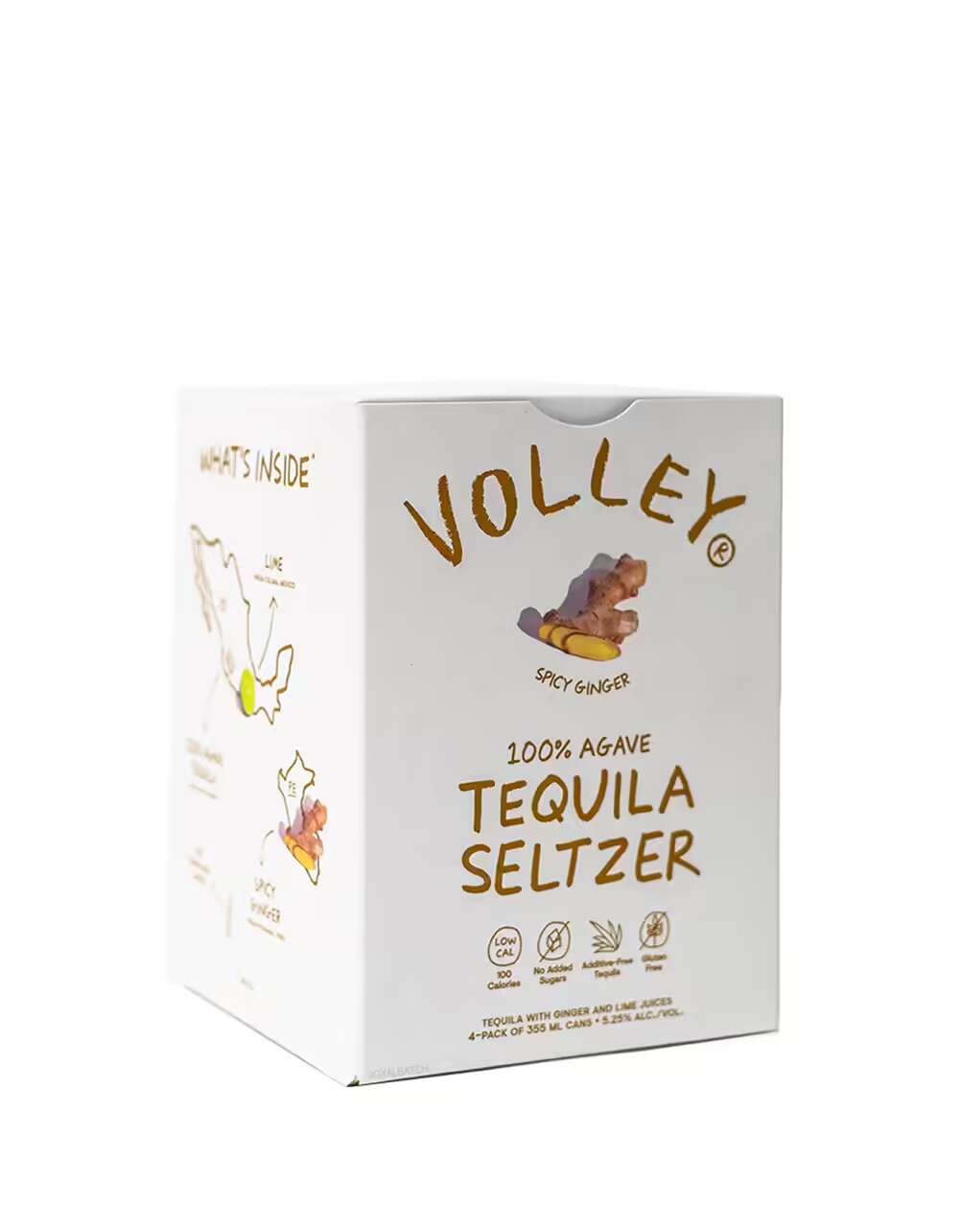 Volley Spicy Ginger Canned Cocktails 4 Pack x 355ml