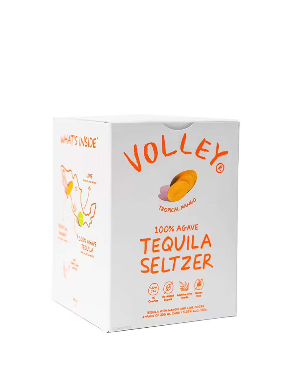 Volley Tropical Mango Canned Cocktails 4 Pack x 355ml