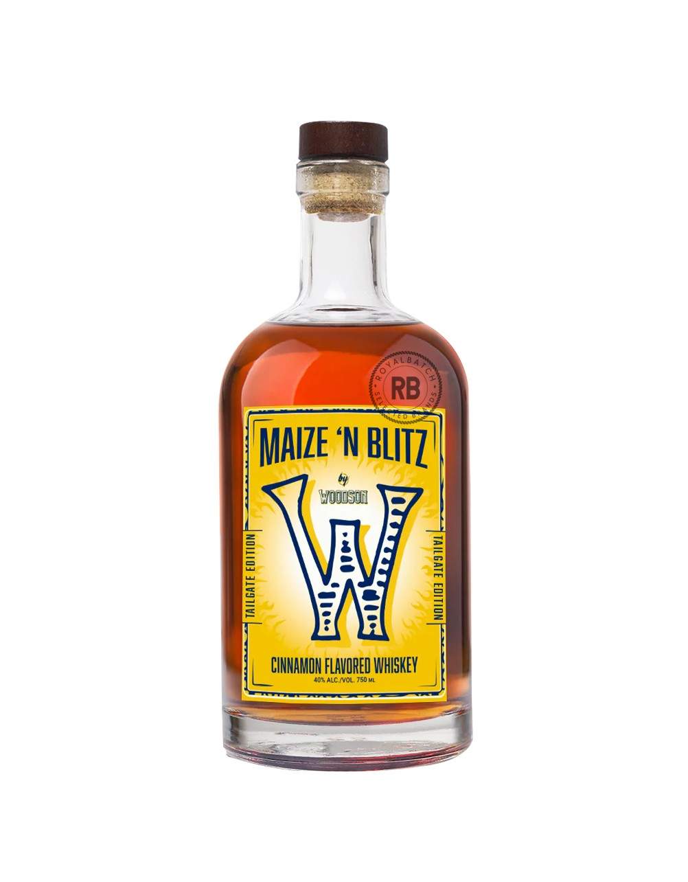 Woodson Maize N Blitz Tailgate Edition Cinnamon Flavored Whiskey