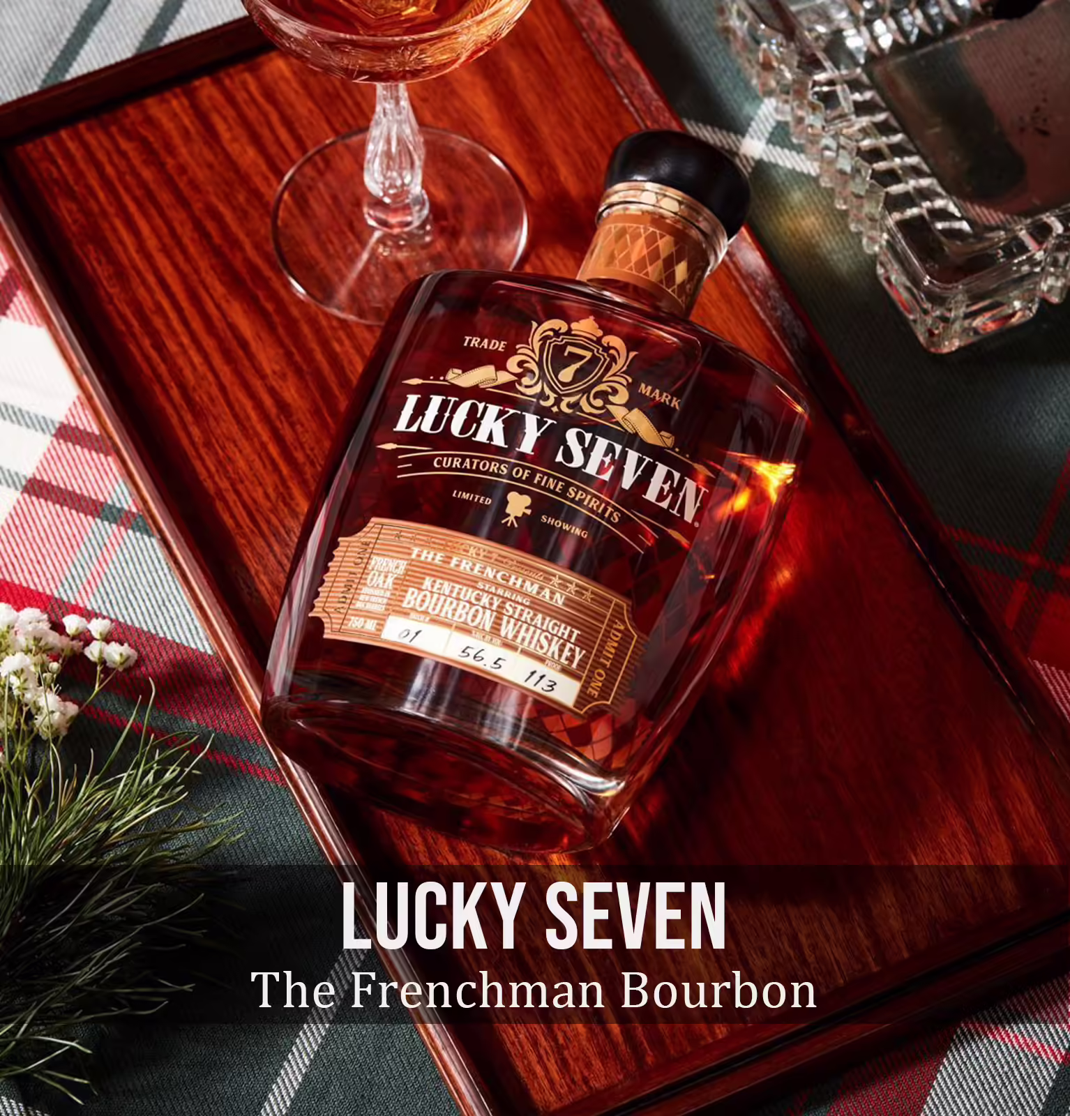 Lucky Seven The Frenchman Single Barrel Select Kentucky Straight Bourbon Whiskey