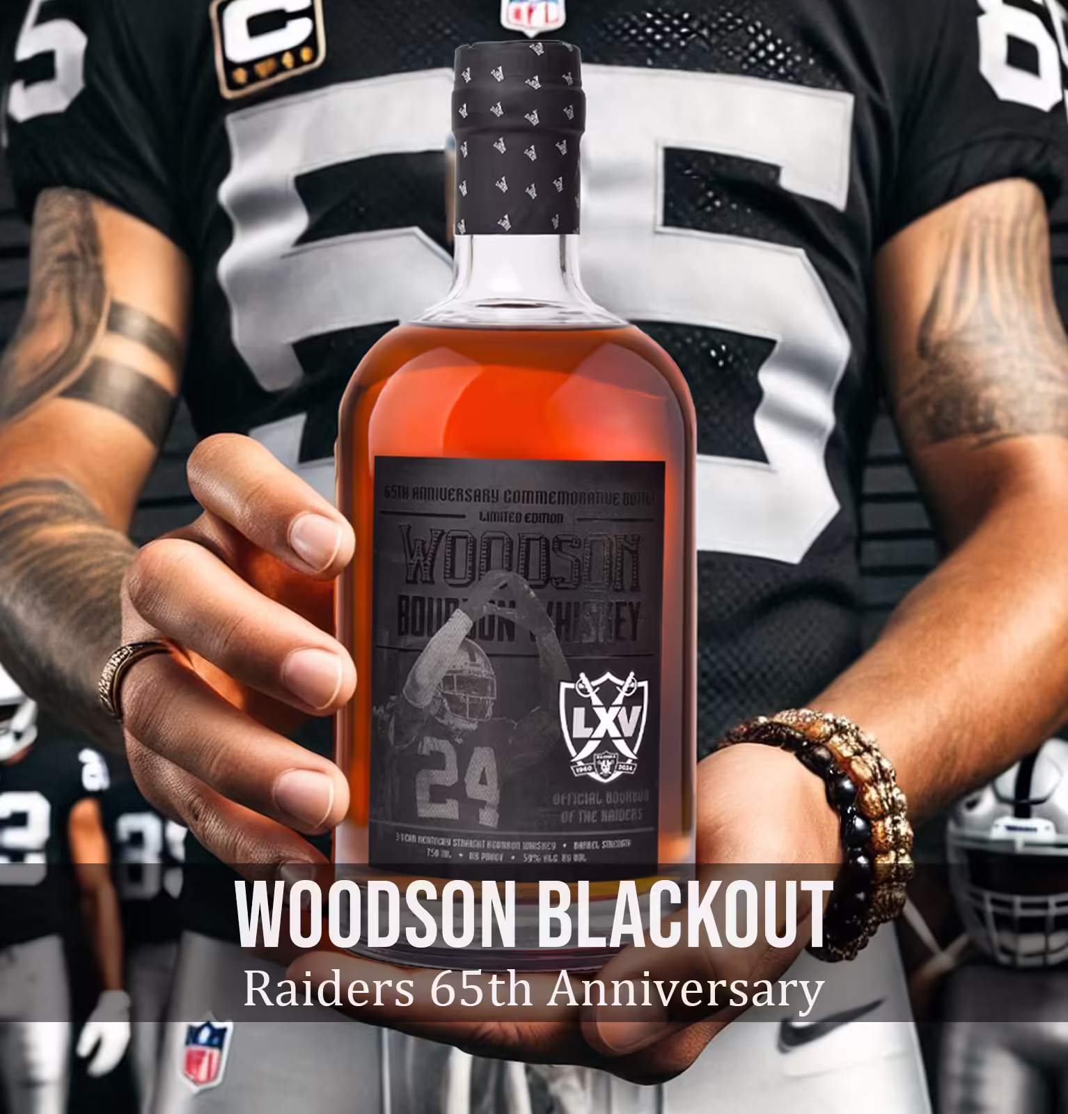 Woodson Raiders 65th Anniversary Blackout Edition Kentucky Straight Bourbon Whiskey