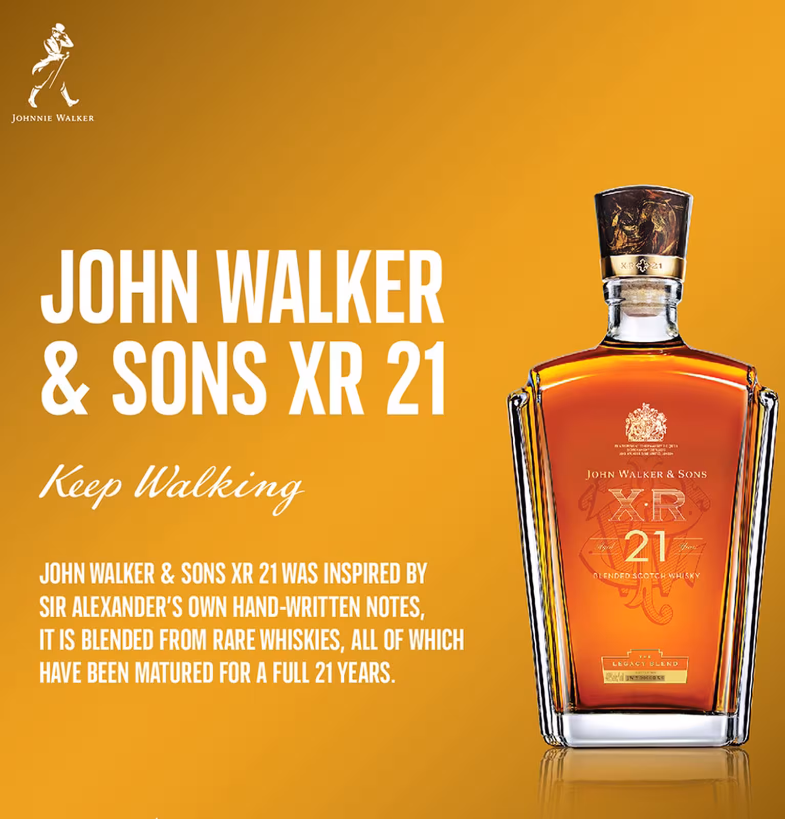John Walker & Sons XR 21 Year Old Scotch whisky