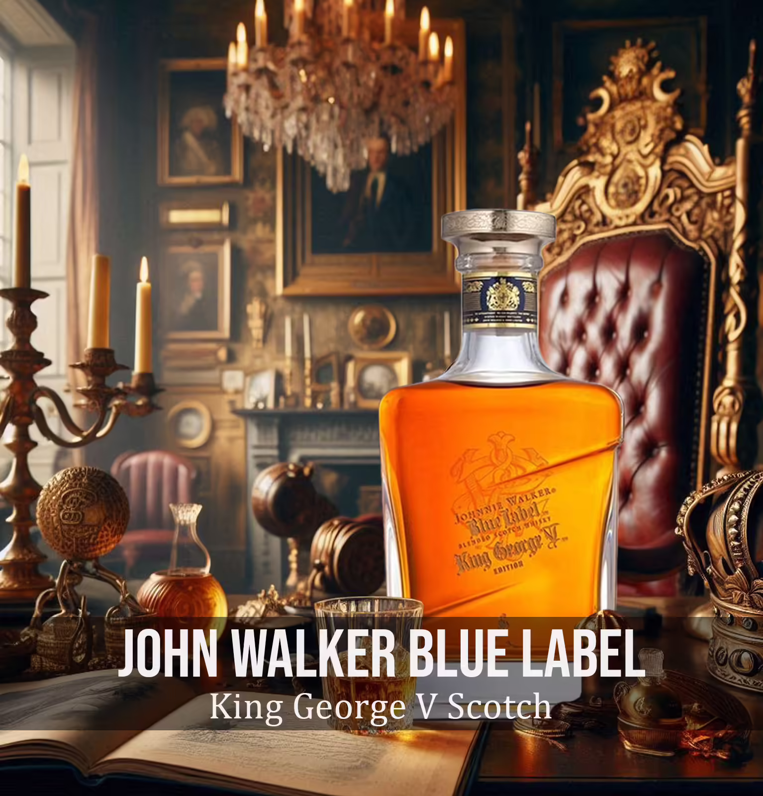 John Walker Blue Label King George V Scotch Whiskey