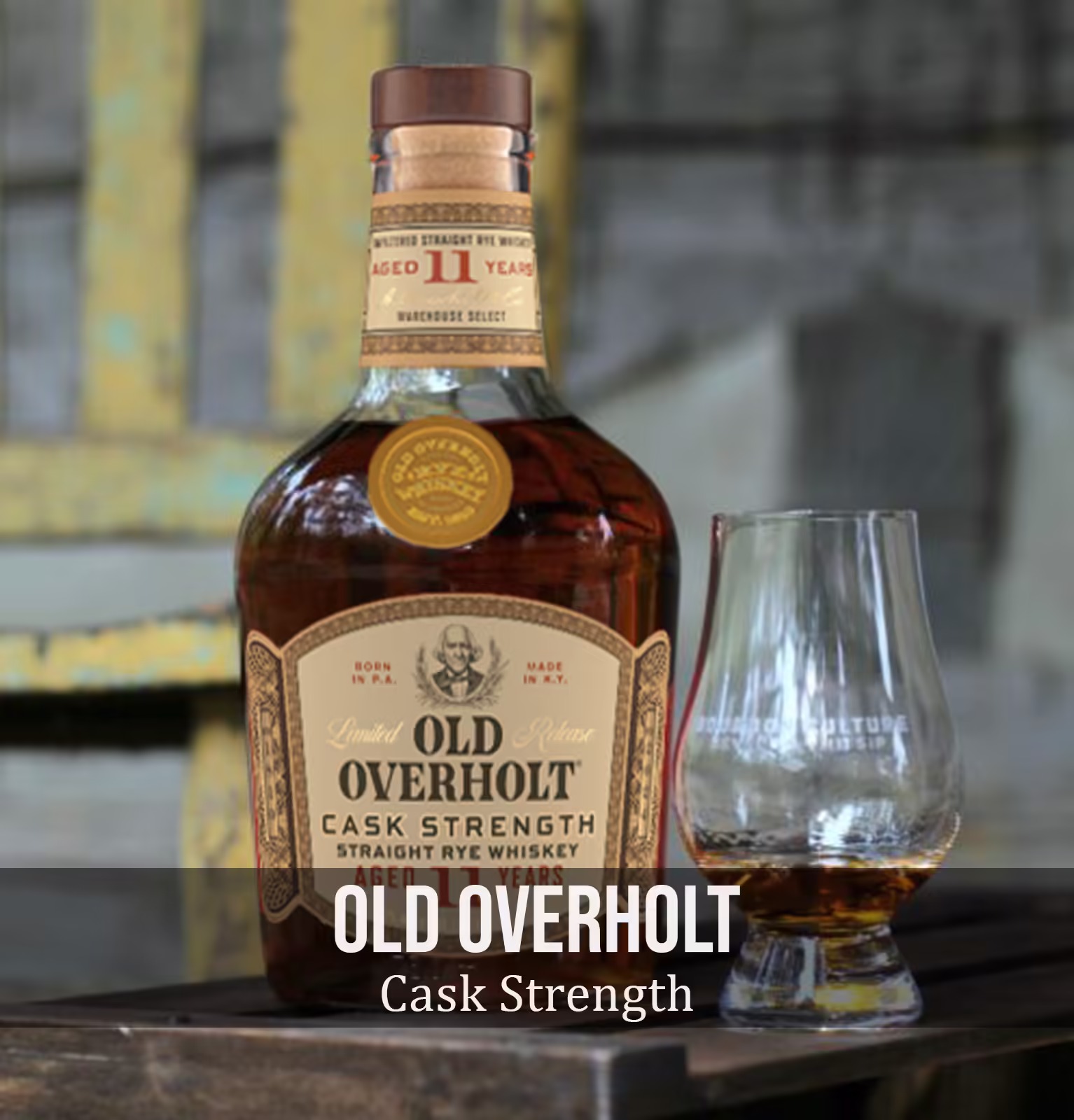Old Overholt 11 Year Old Cask Strength Straight Rye Whiskey