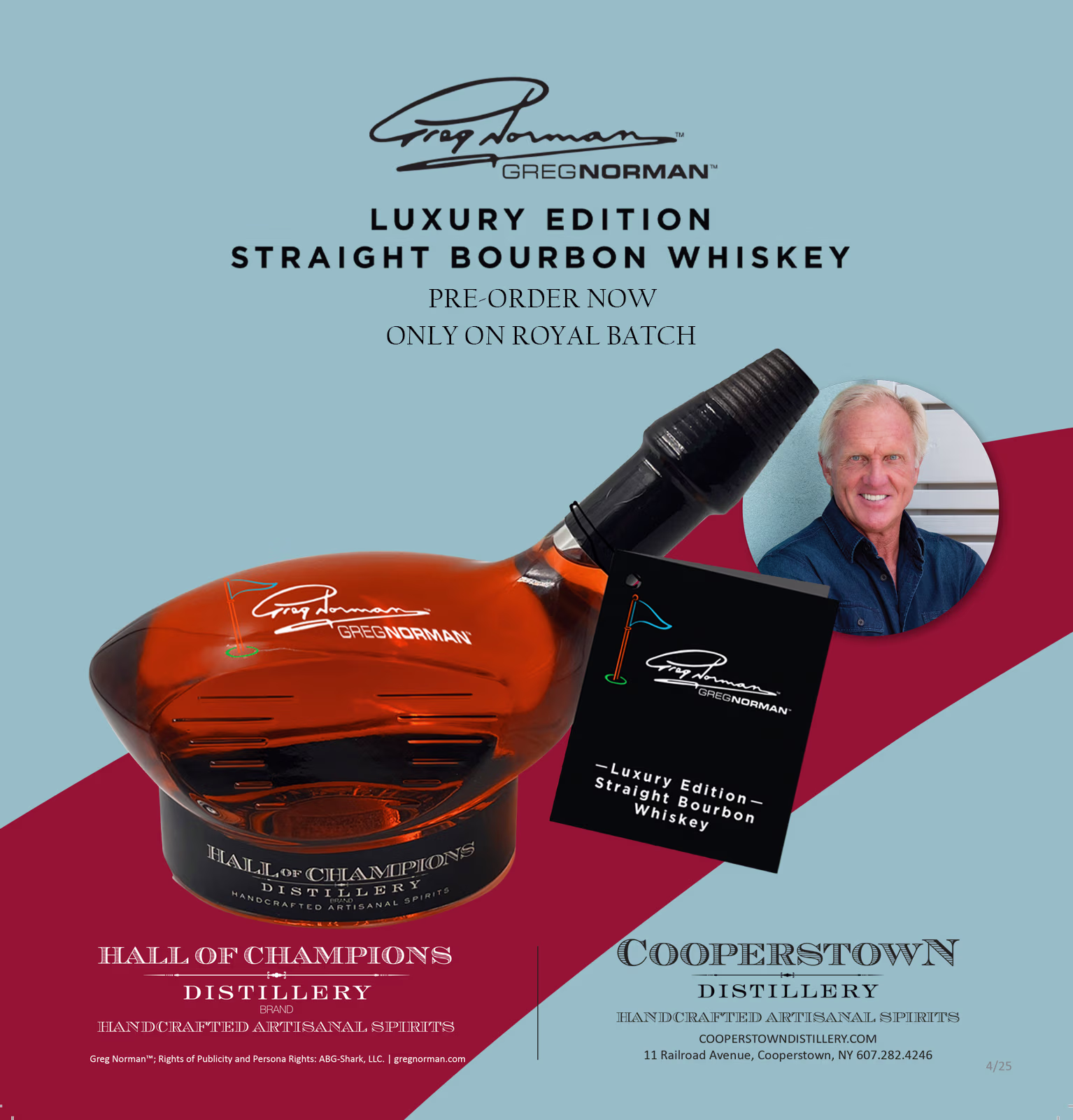 Hall of Champions Greg Norman Luxury Edition Straight Bourbon Whiskey