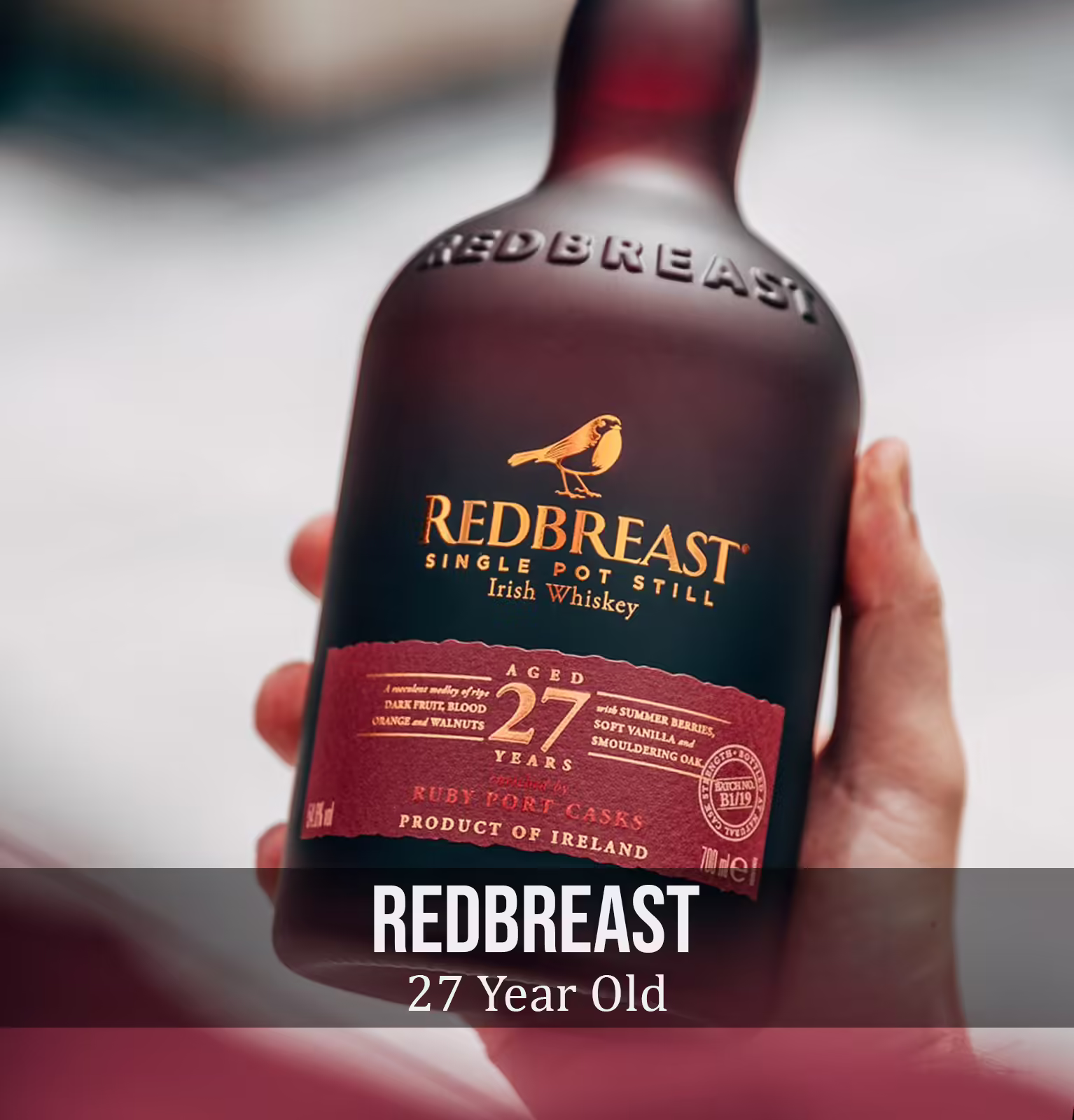 Redbreast 27 Year Old Irish whiskey