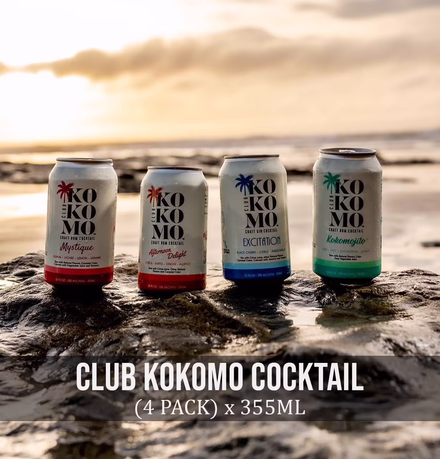 Club Kokomo Mystique Rum Cocktail (4 pack) 355ml