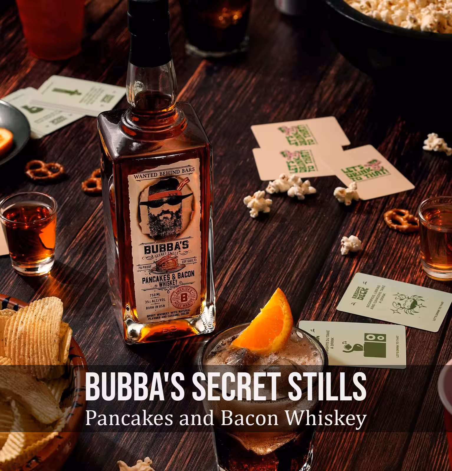 Bubba's Secret Stills Pancakes and Bacon Flavored Whiskey