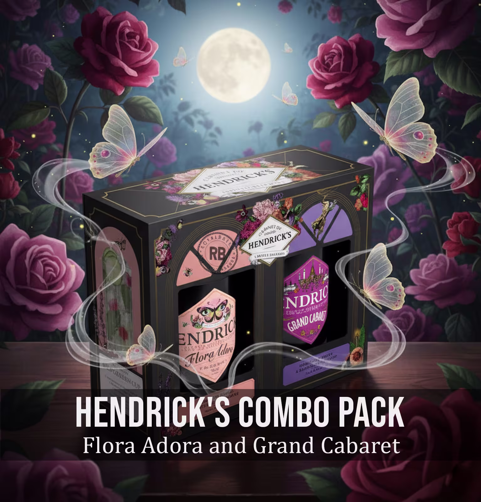 Hendrick's Flora Adora and Grand Cabaret Gin Combo Pack