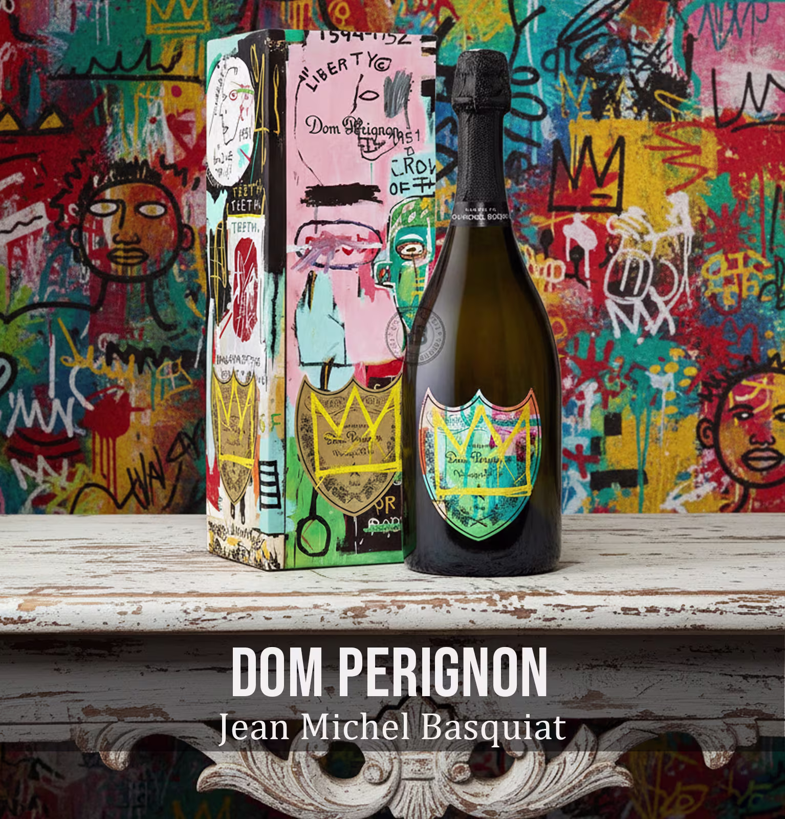 Dom Perignon Jean Michel Basquiat Edition Vintage 2015 Champagne