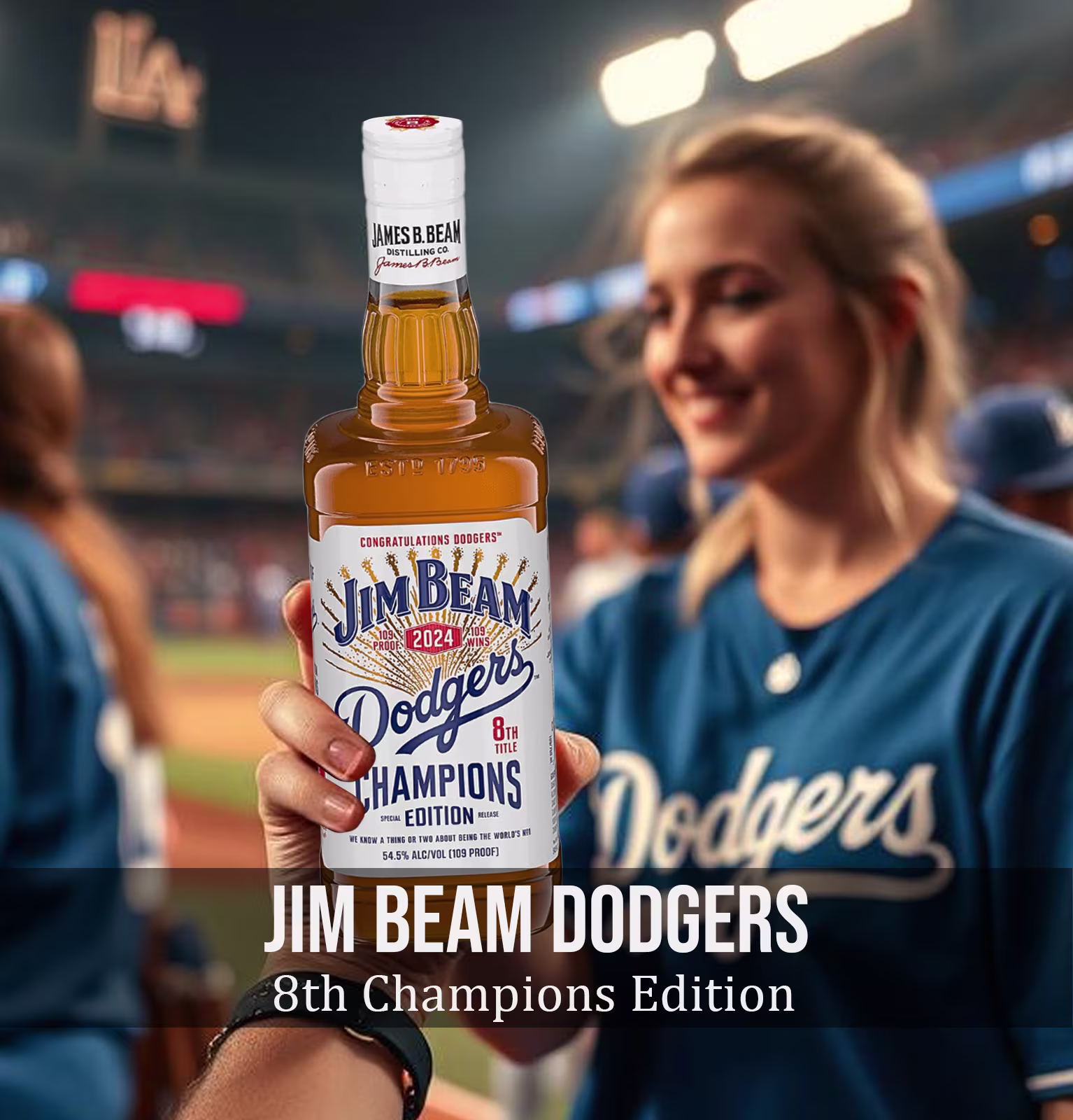 Jim Beam Dodgers 8th Champions Edition Bourbon Whiskey