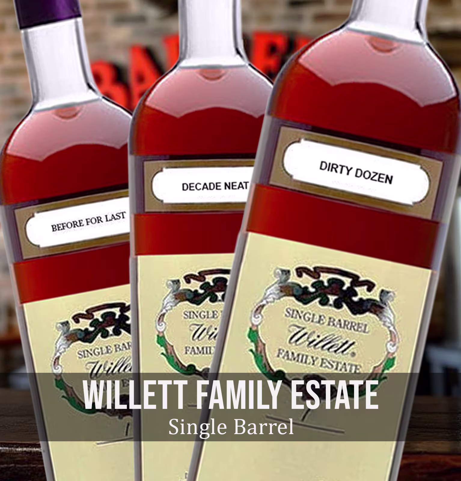 Willett Family Estate 'Decade Neat' 10 Year Old Straight Rye Whiskey Barrel No. 1515