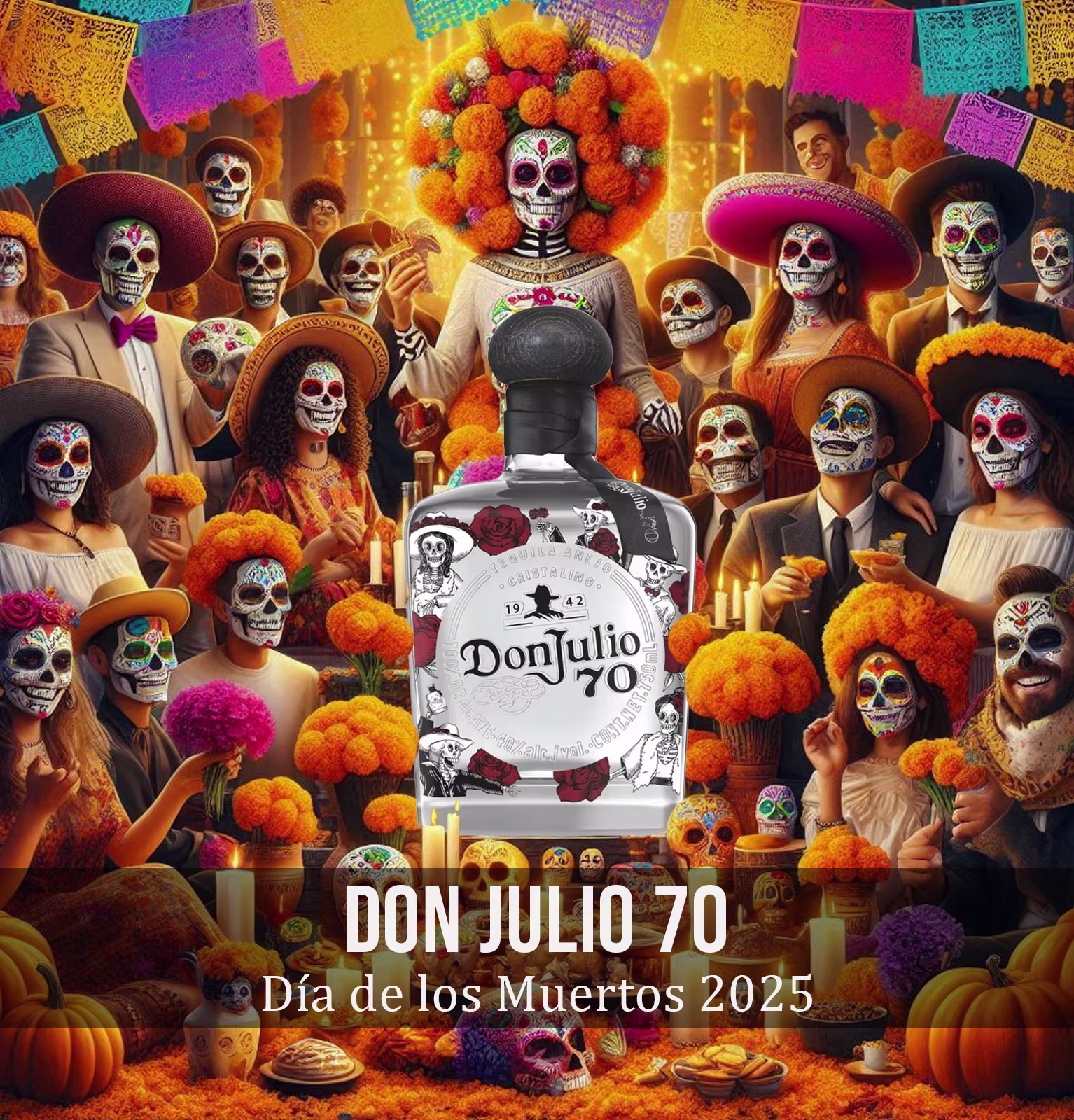 Don Julio 70 x Willy Chavarria Día de los Muertos Cristalino Añejo Tequila 2025 Release