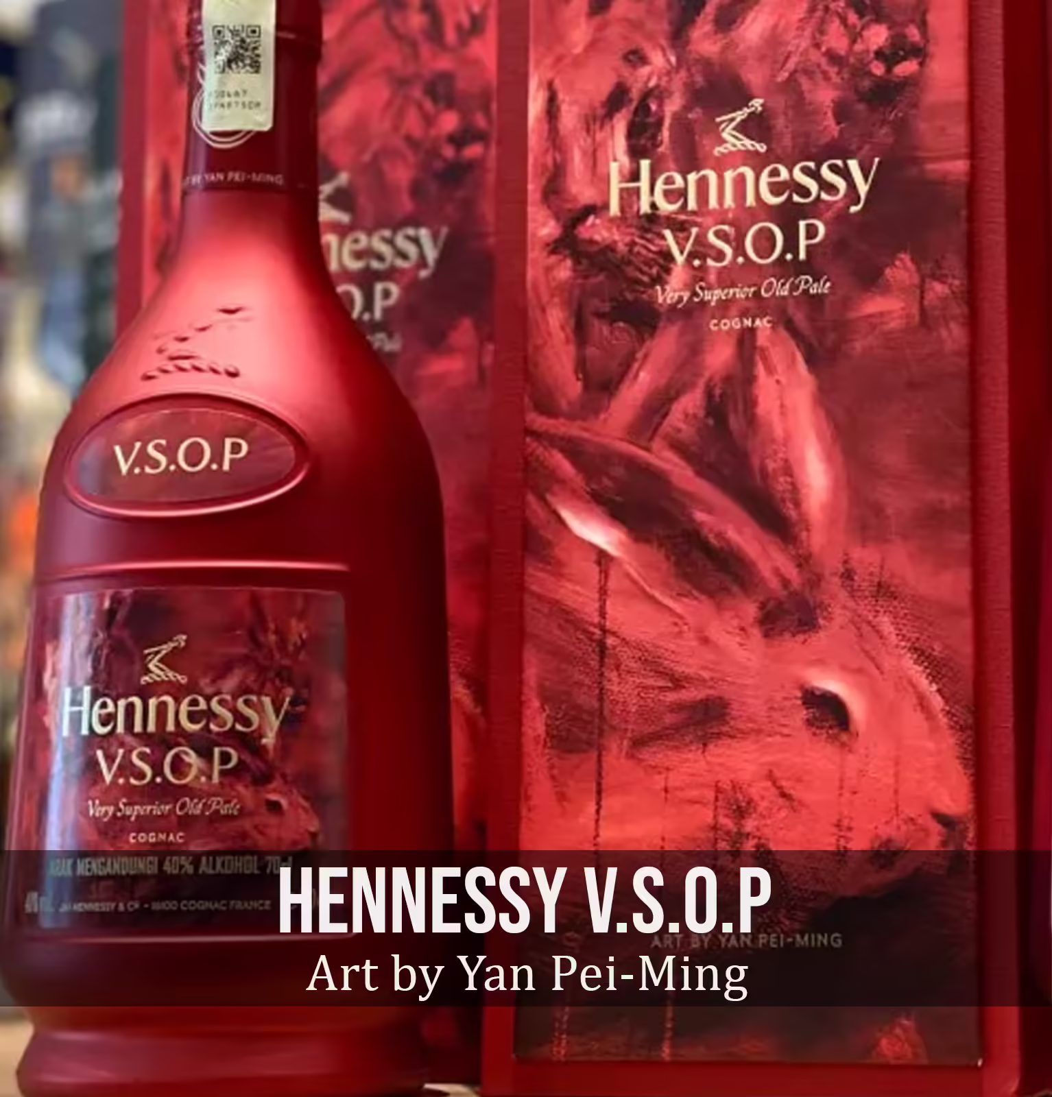 Hennessy V.S.O.P Very Superior Old Pale Cognac Art by Yan Pei-Ming