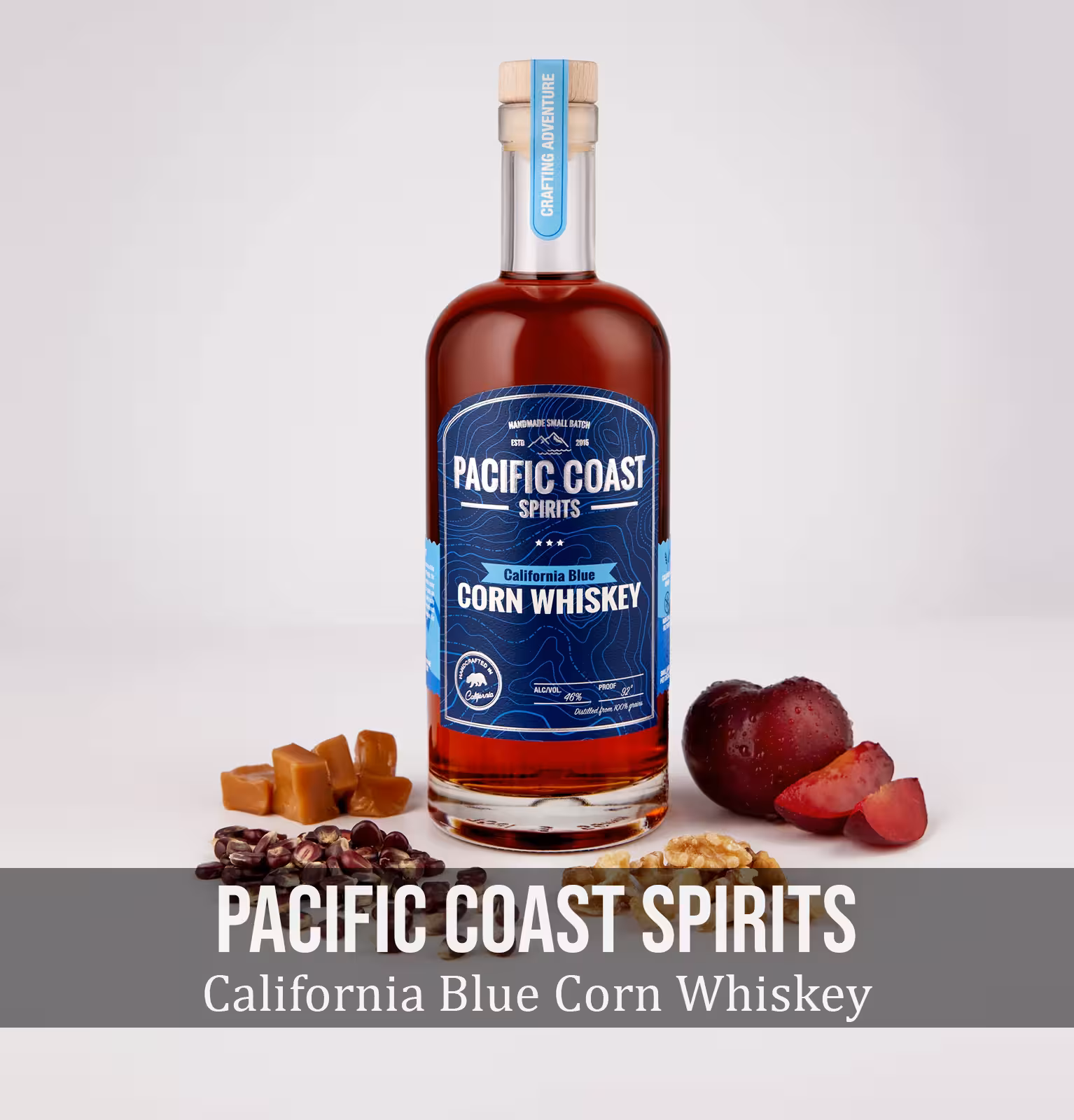 Pacific Coast Spirits California Blue Corn Whiskey