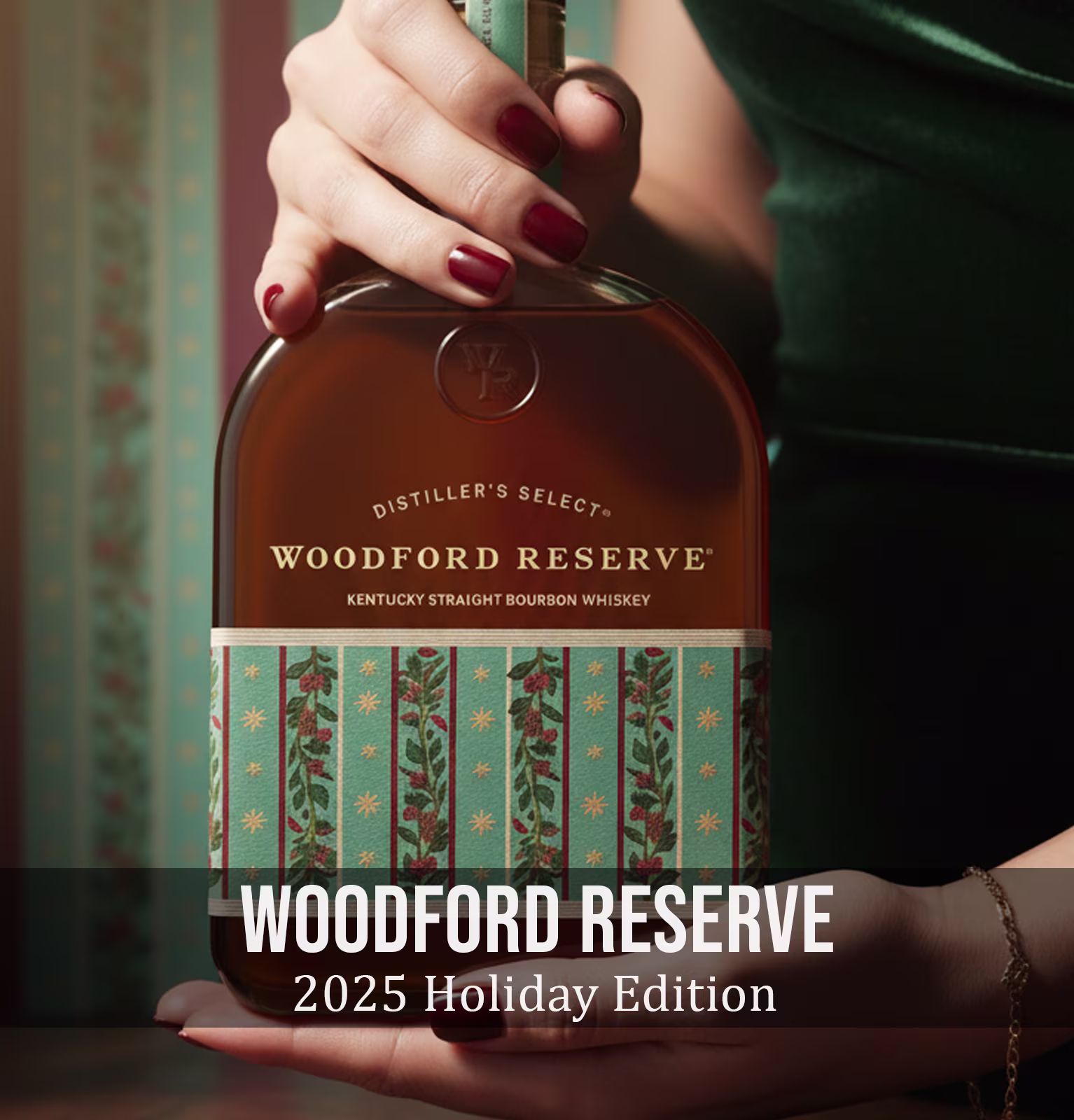 Woodford Reserve Bourbon Whiskey 2025 Holiday Edition 1L