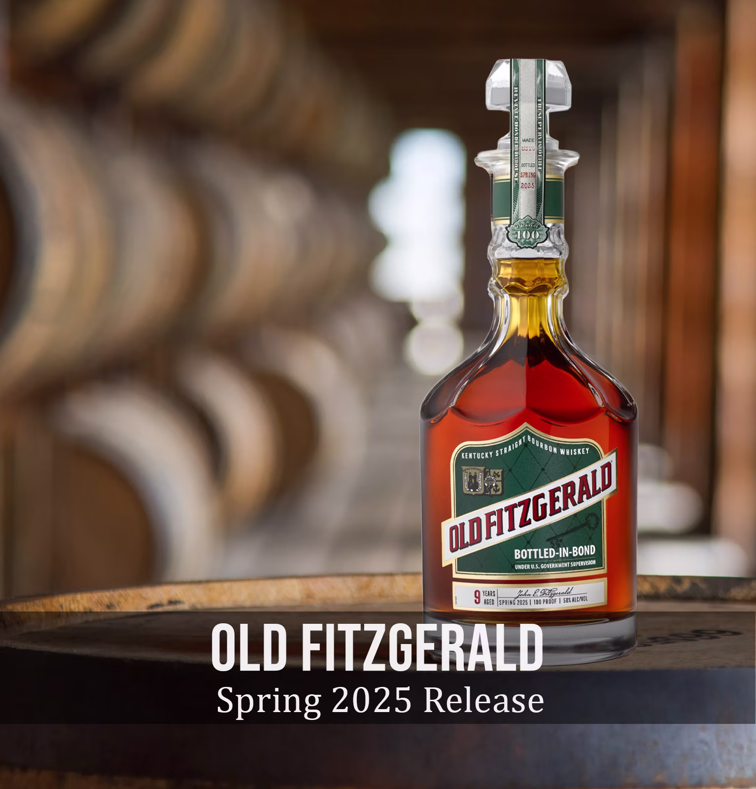 Old Fitzgerald Bottled in Bond 9 Year Old Straight Bourbon Whiskey Spring 2025 Release
