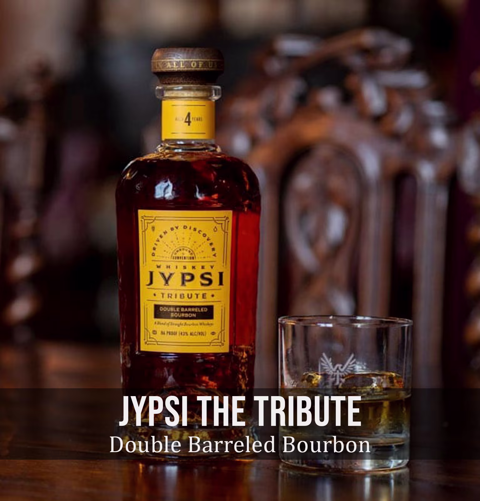 JYPSI The Tribute Double Barreled 4 Year Old Bourbon Whiskey
