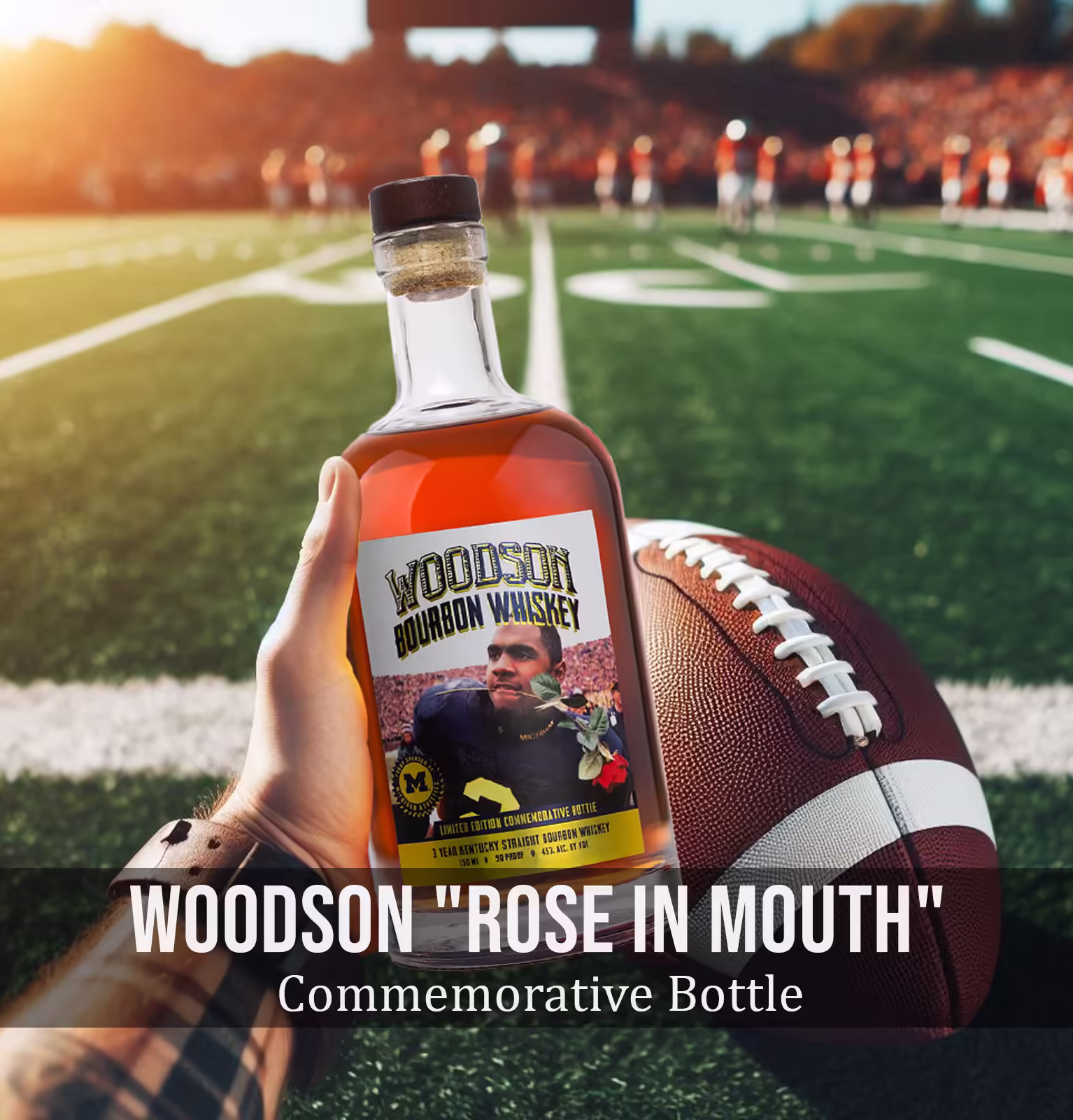 Woodson “Rose In Mouth” Commemorative Bourbon Whiskey