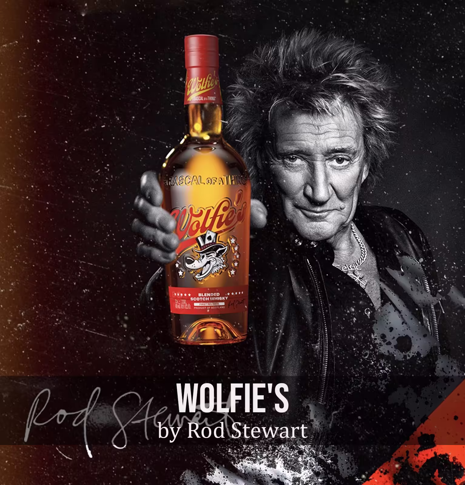 Wolfie's Blended Scotch Whisky by Rod Stewart