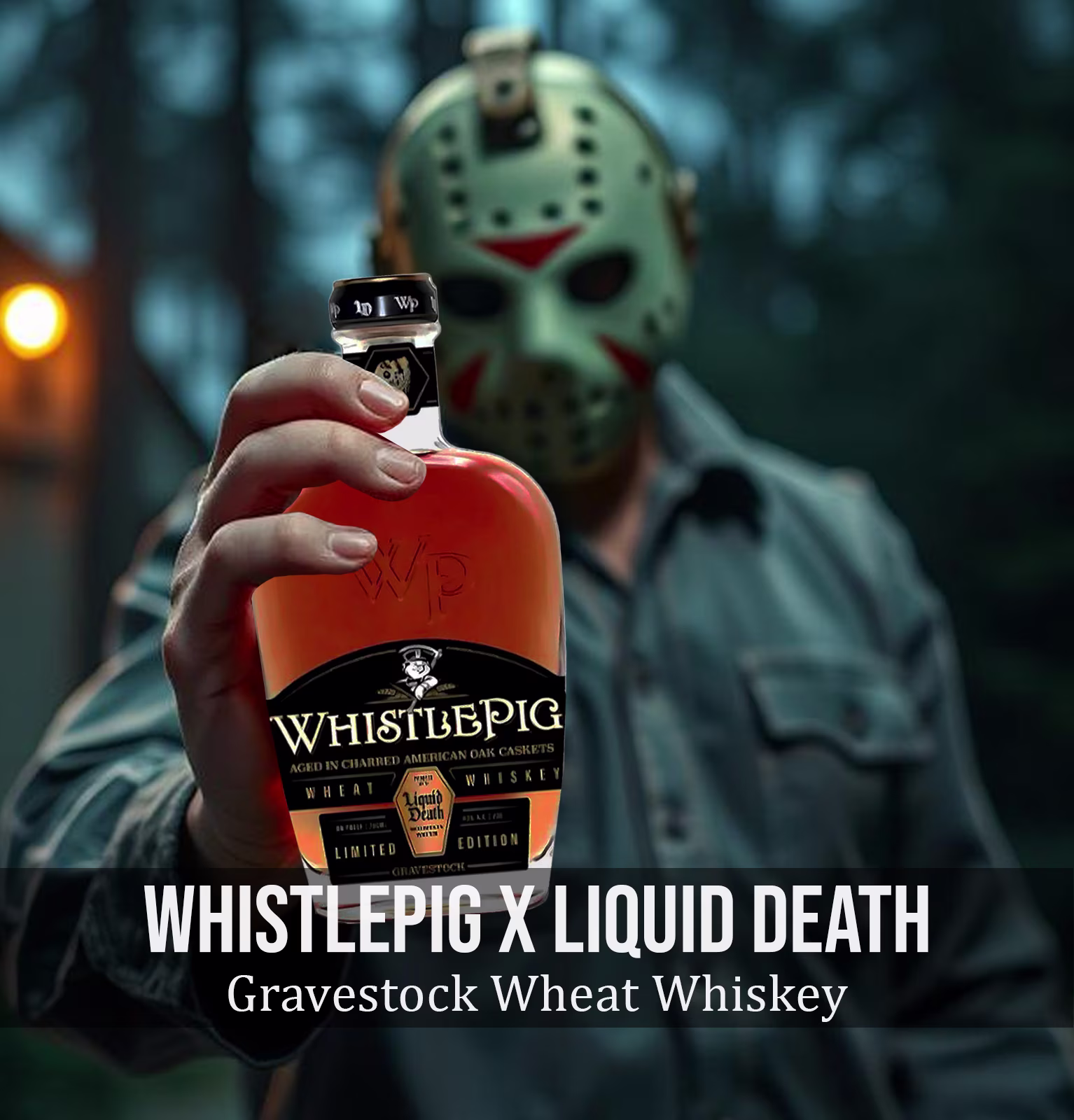 WhistlePig X Liquid Death Gravestock Wheat Whiskey