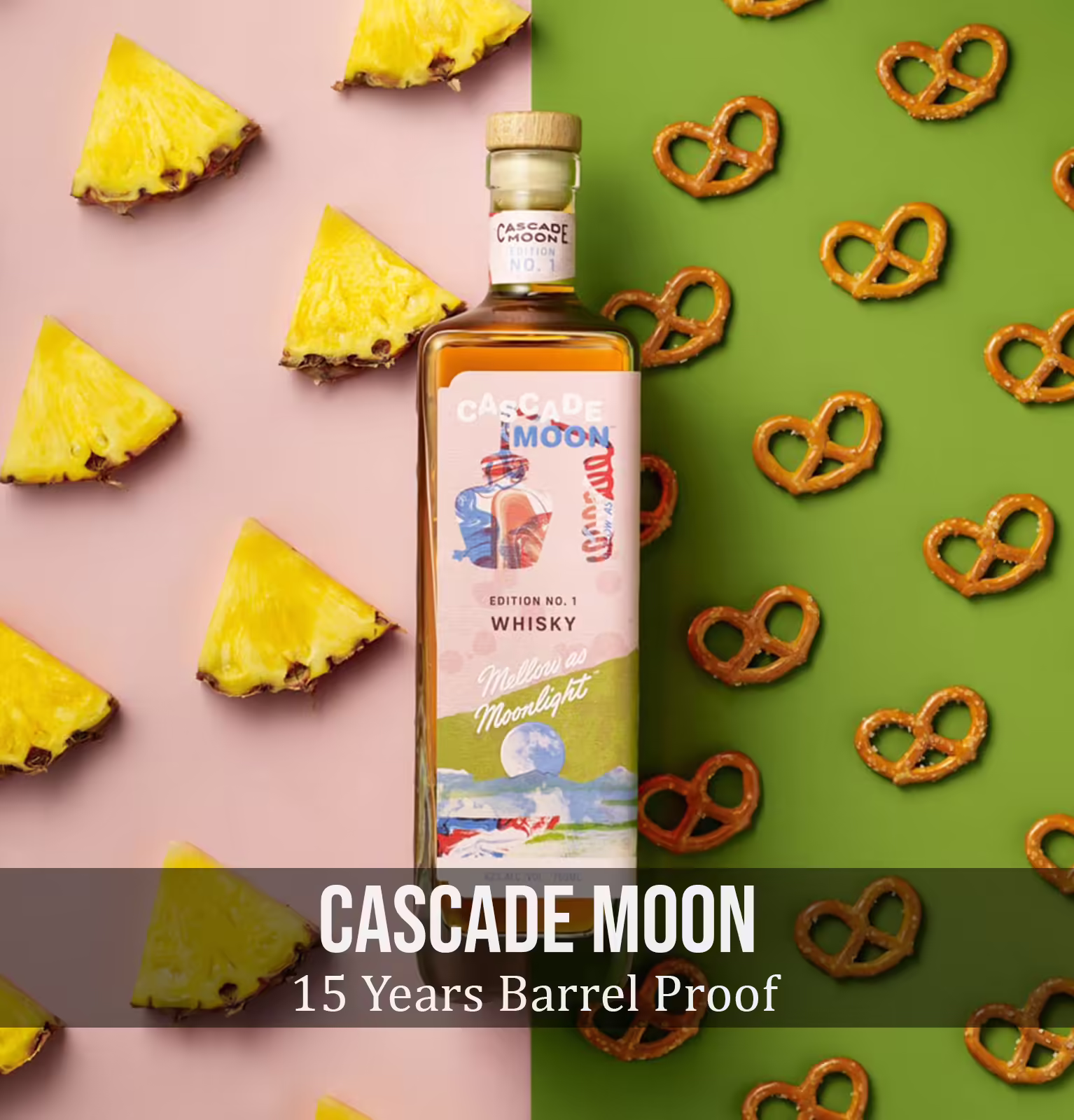Cascade Moon Aged 15 Years Barrel Proof Mellow as Moonlight Whiskey
