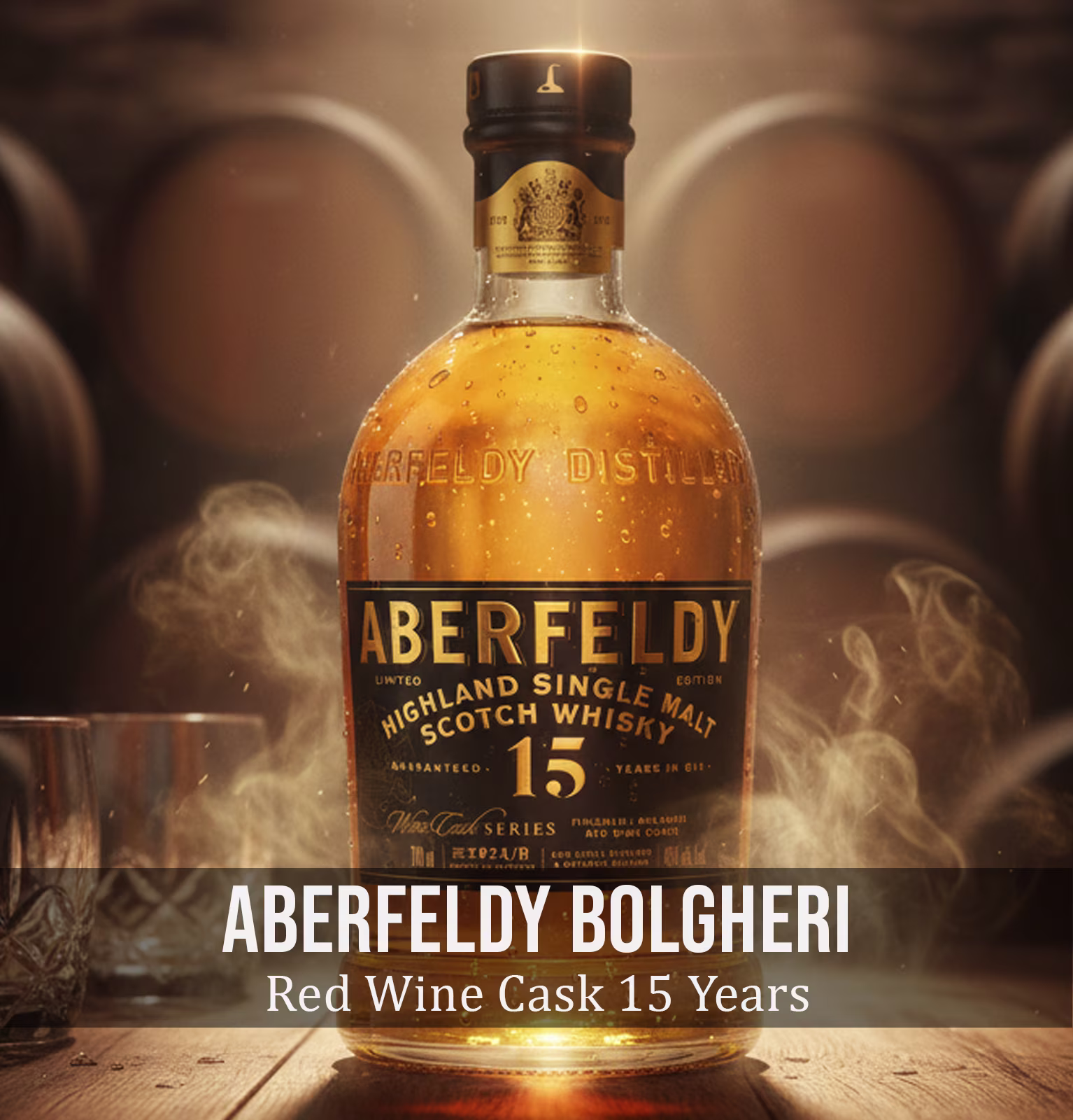 Aberfeldy Bolgheri Red Wine Cask 15 Year Old Single Malt Scotch Whisky